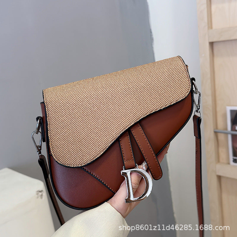 Designer-Inspired Saddle Shoulder Bag