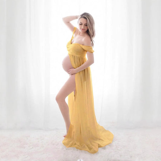 Elegant Maternity Photoshoot Dress