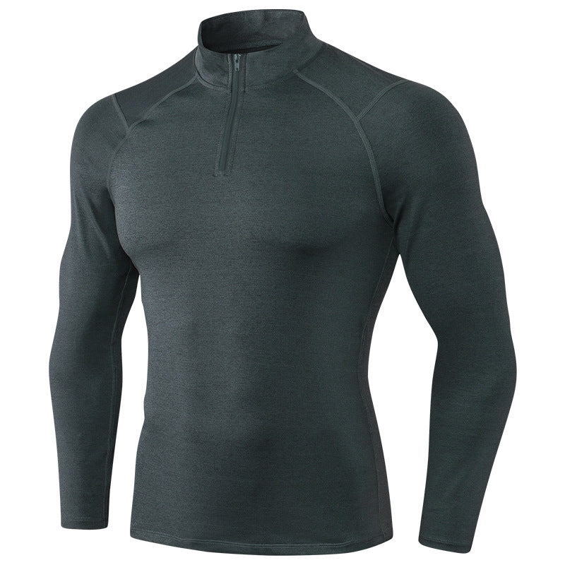 Men's Quick-Dry Half-Zip Fitness Sweatshirt Style