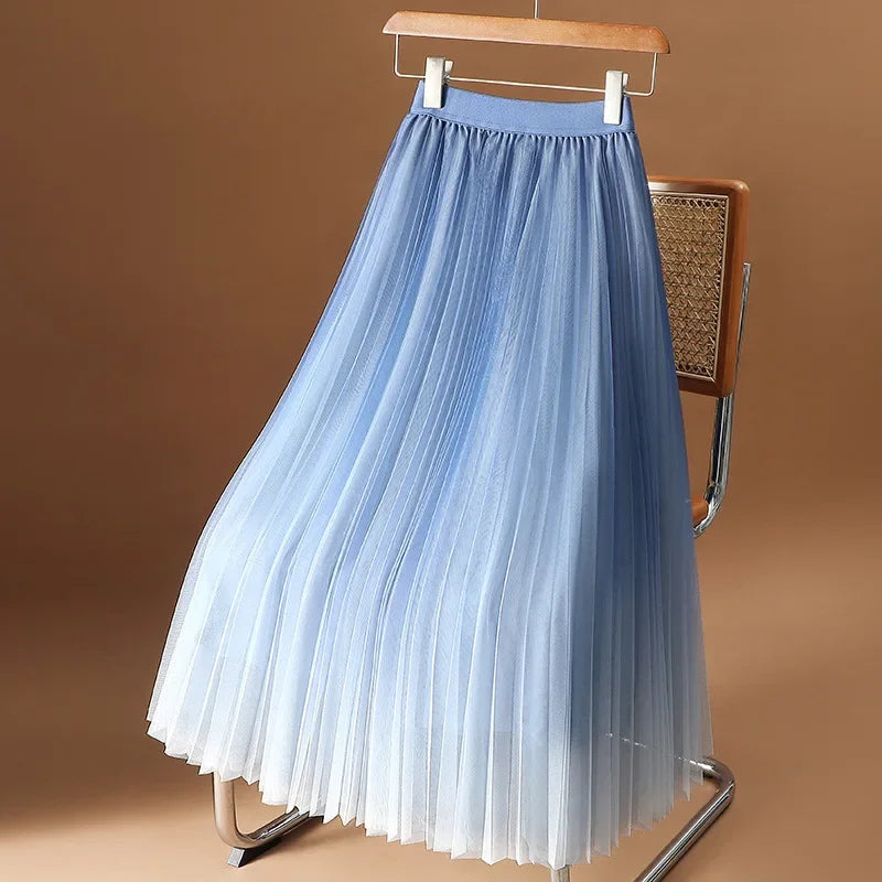 Ombre Mesh Skirt