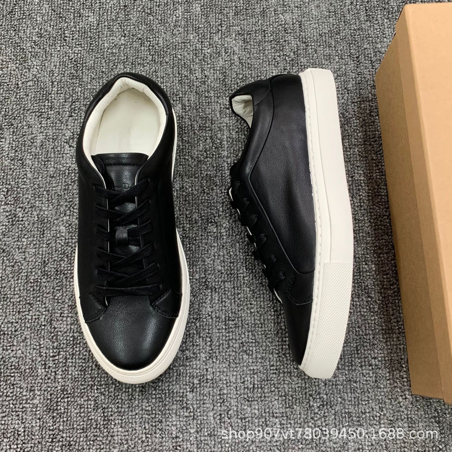 Casual Leather Mens Sneakers