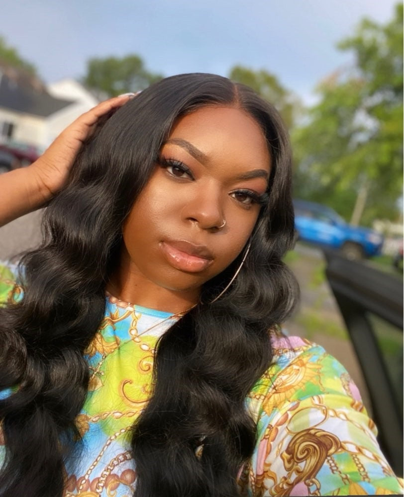 Virgin Human Hair Bundles Natural Color Body Wave 3 Bundles