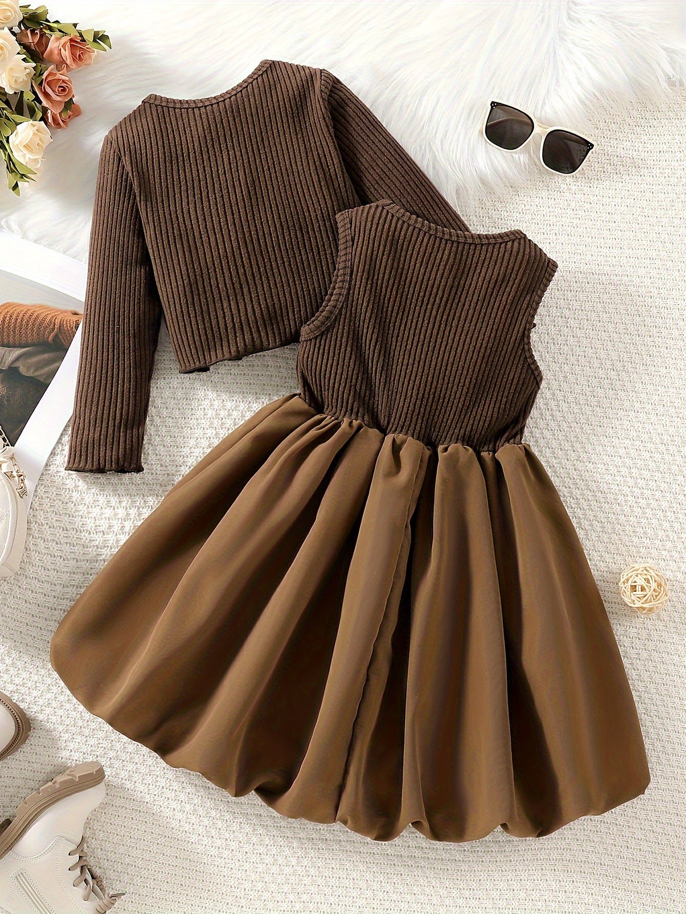 Jacket & Bow Skirt Set