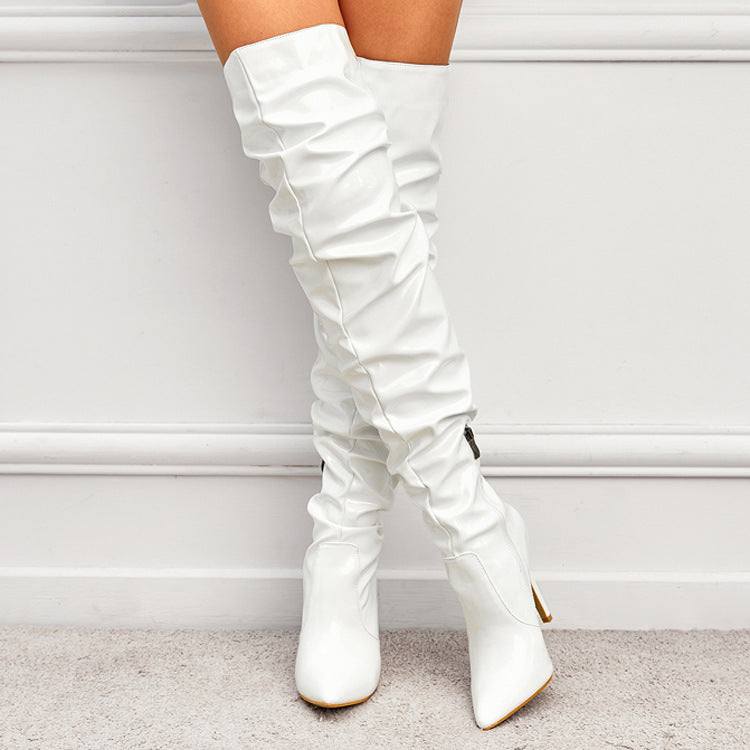 Stylish High Tube High Heel Boots: Women's Autumn & Winter Footwear (On hand)