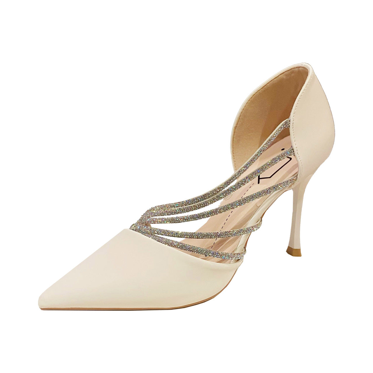 Women's Rhinestone Hollow Stiletto Sandals: Summer Fashion Heels