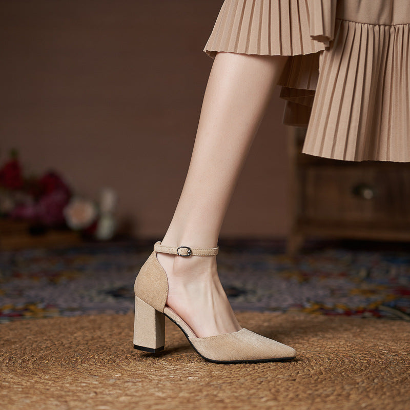 Petite Elegance Block Heel Pumps