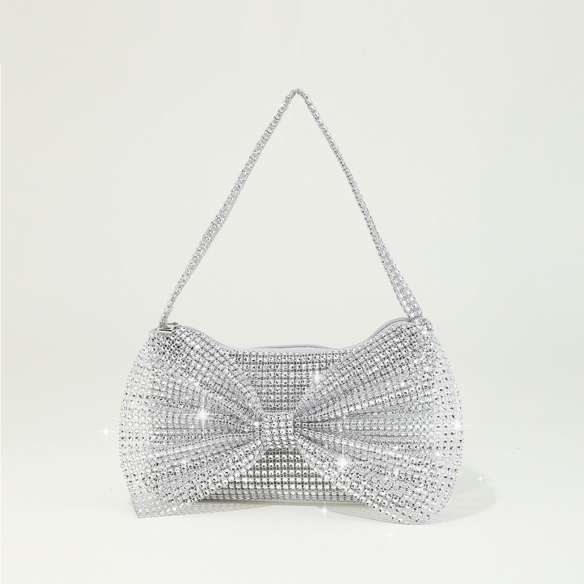 Glittering Diamond Accent Mini Evening Bag