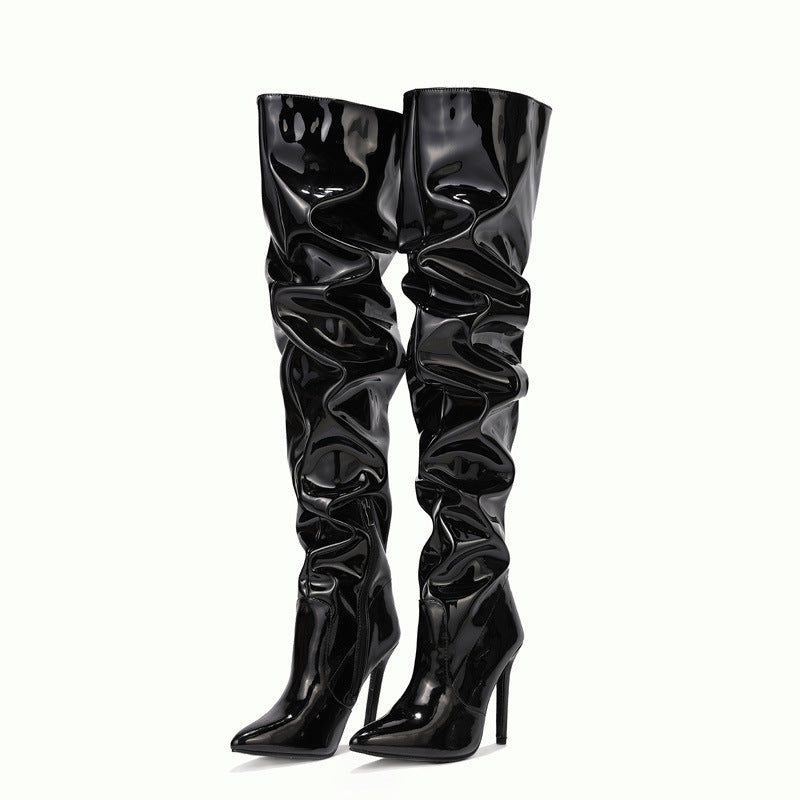 Stylish High Tube High Heel Boots: Women's Autumn & Winter Footwear (On hand)