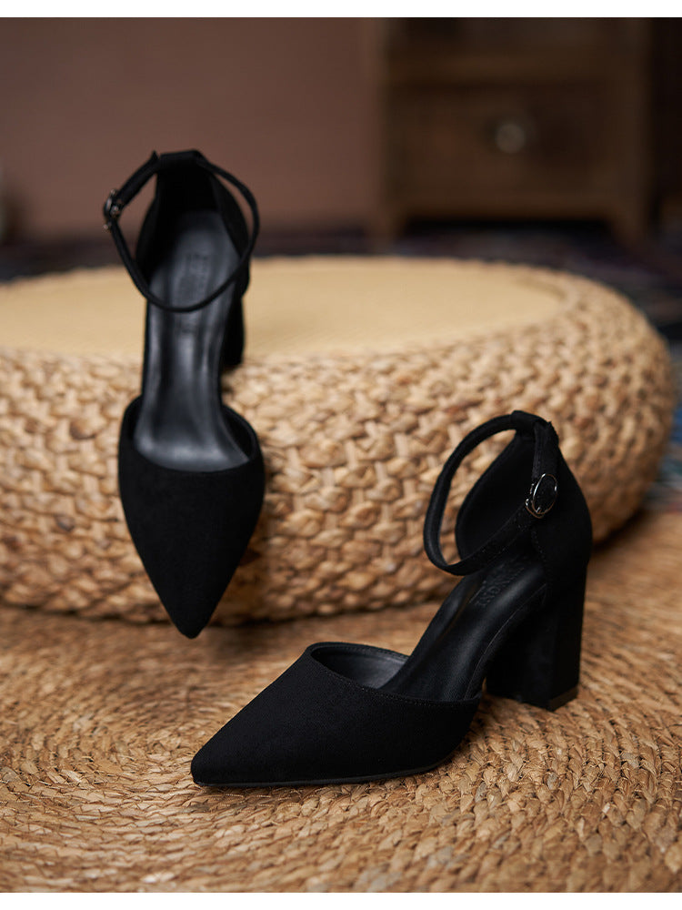 Petite Elegance Block Heel Pumps