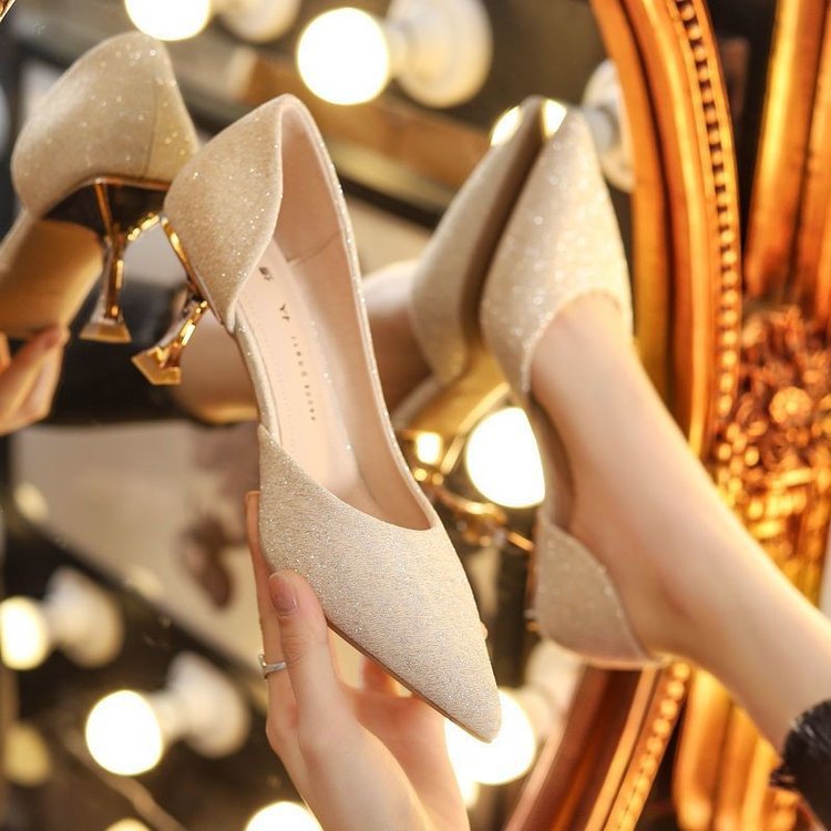 French Stiletto Shoes: Women's New Spring/Autumn High Heels