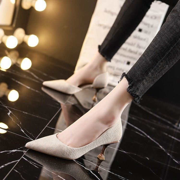 French Stiletto Shoes: Women's New Spring/Autumn High Heels