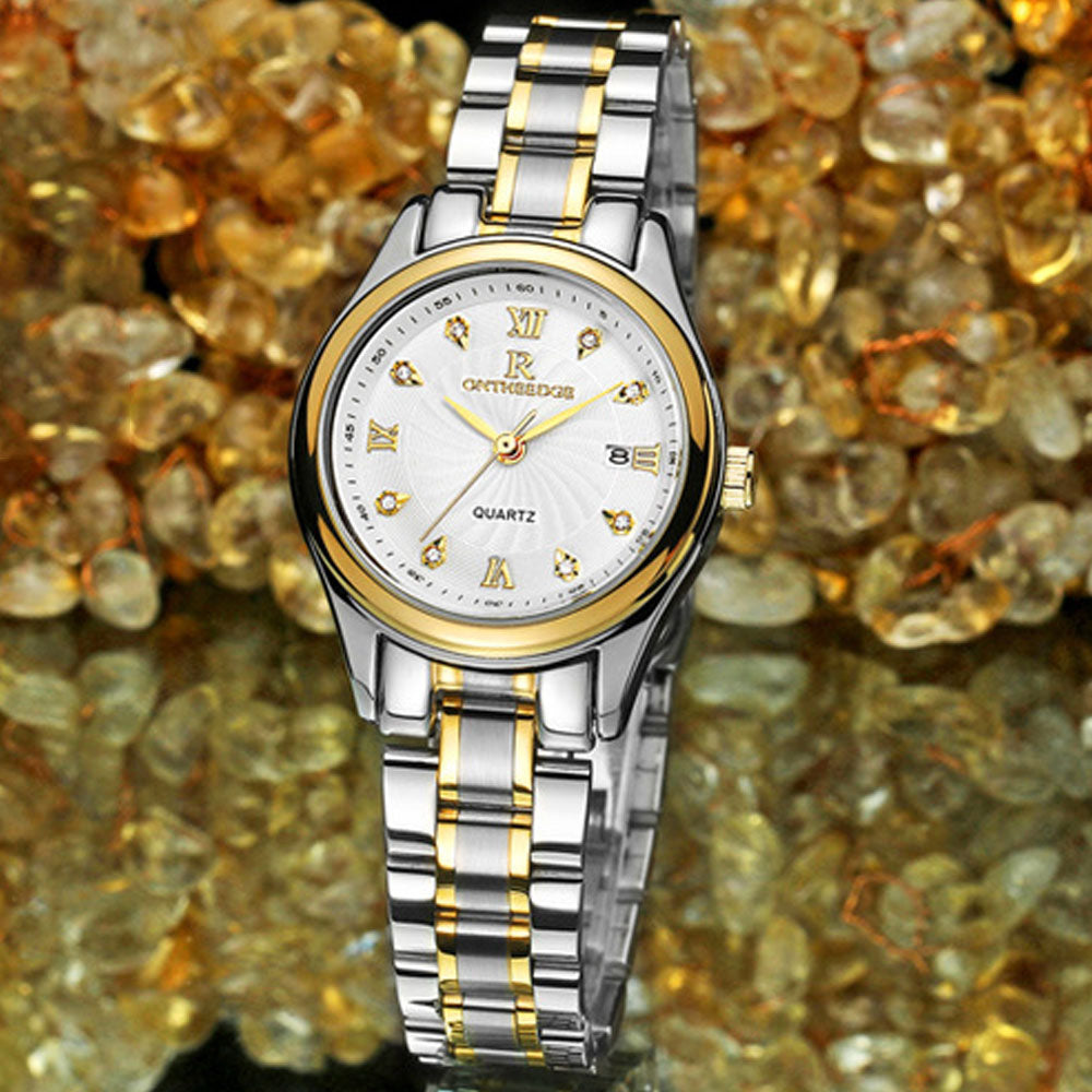 Ultra-Slim Women's Quartz Watch - Waterproof Stainless Steel