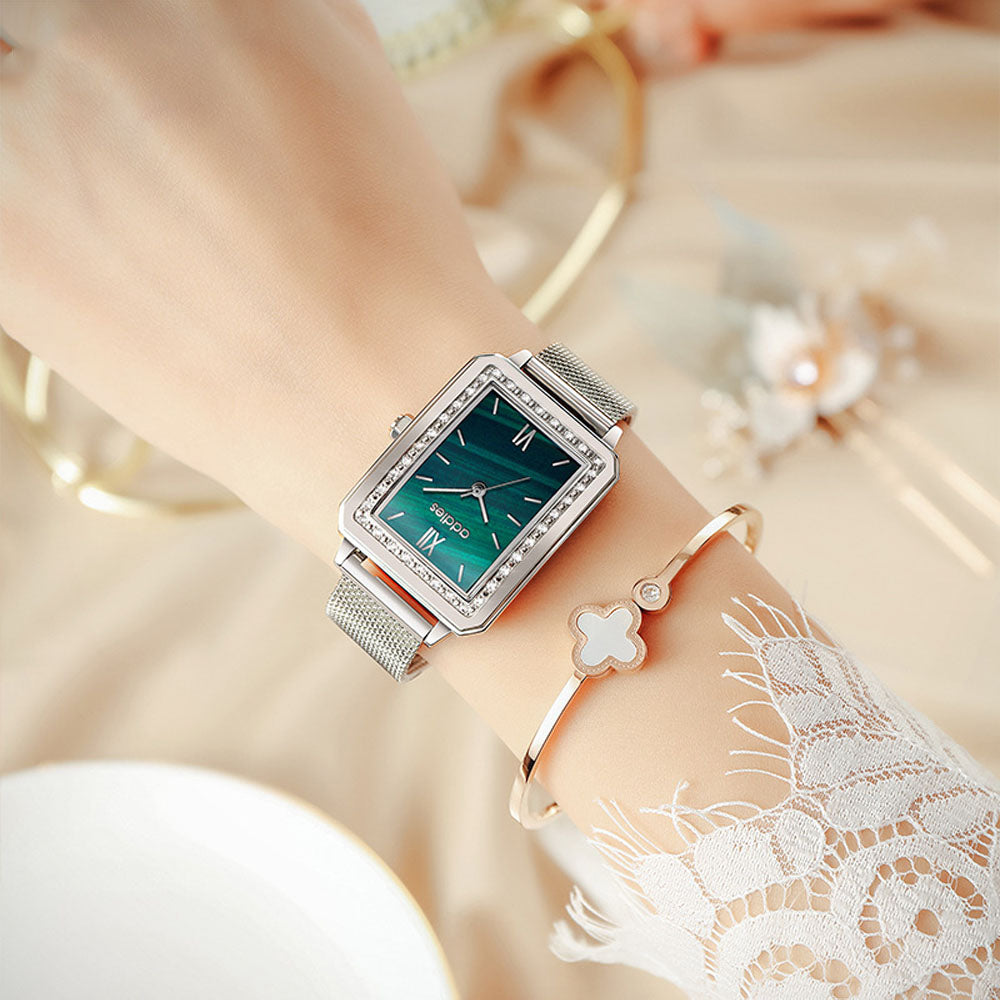 Women's Luxury Quartz Watch with Diamond Accents