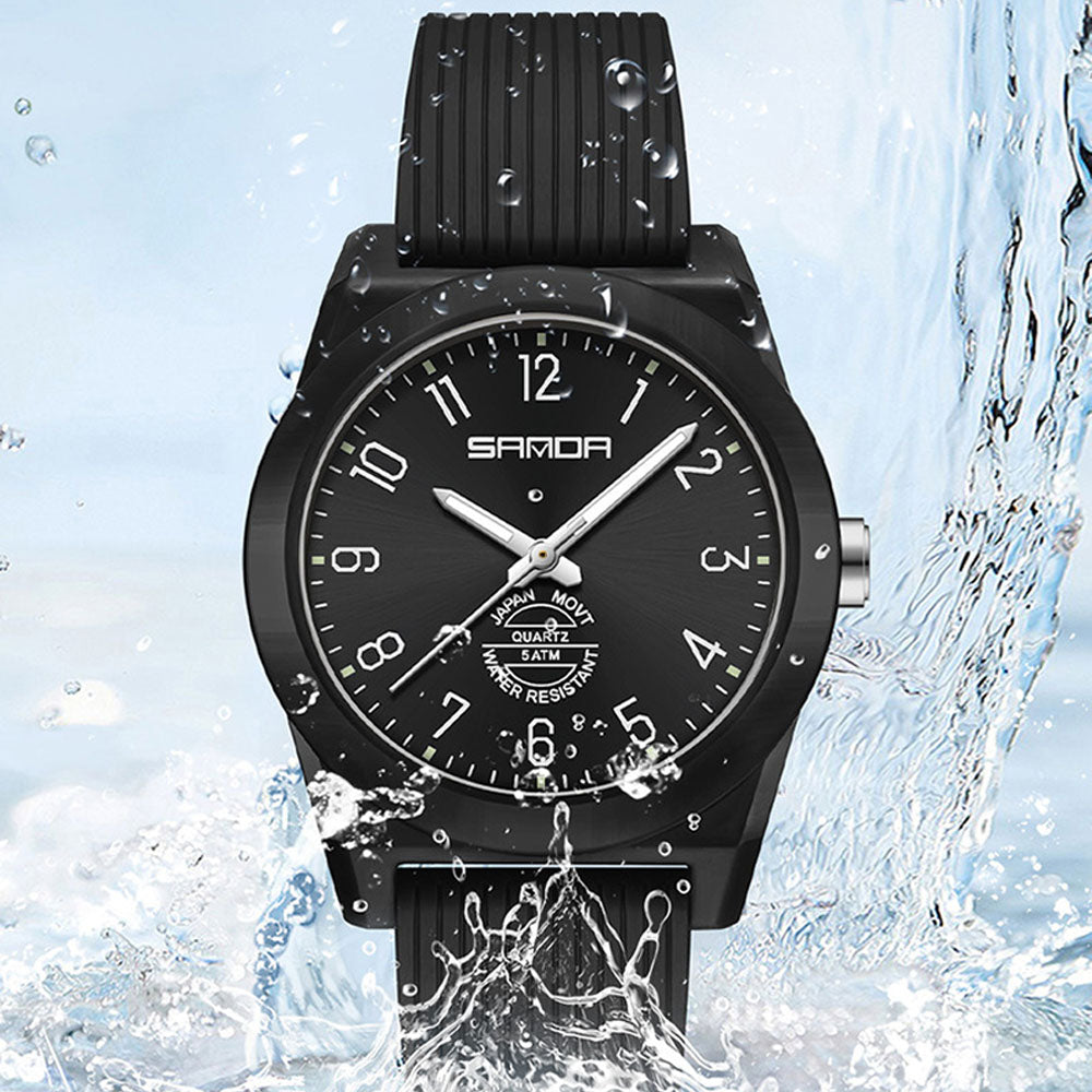 Silent Waterproof Student Quartz Watch