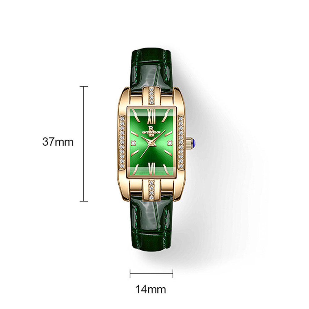 Women's Waterproof Quartz Watch - Elegant Leather & Steel Band