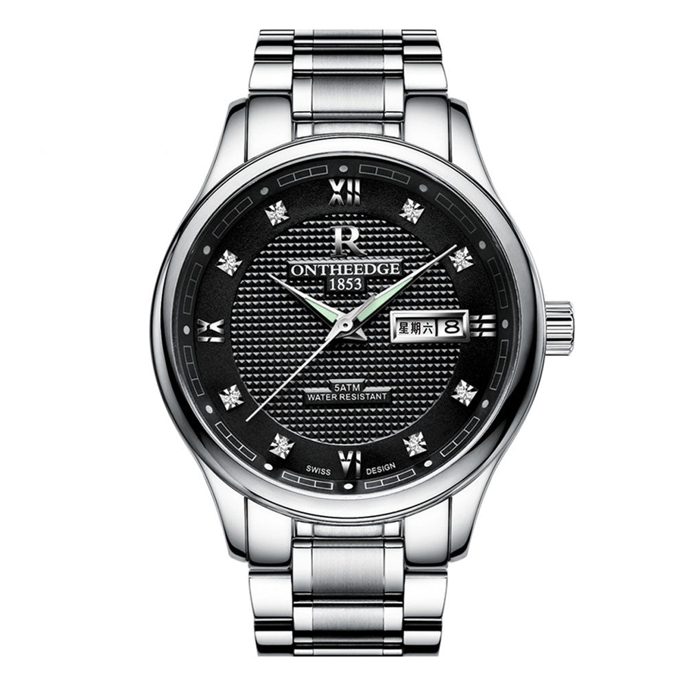Men's Waterproof Stainless Steel Quartz Watch