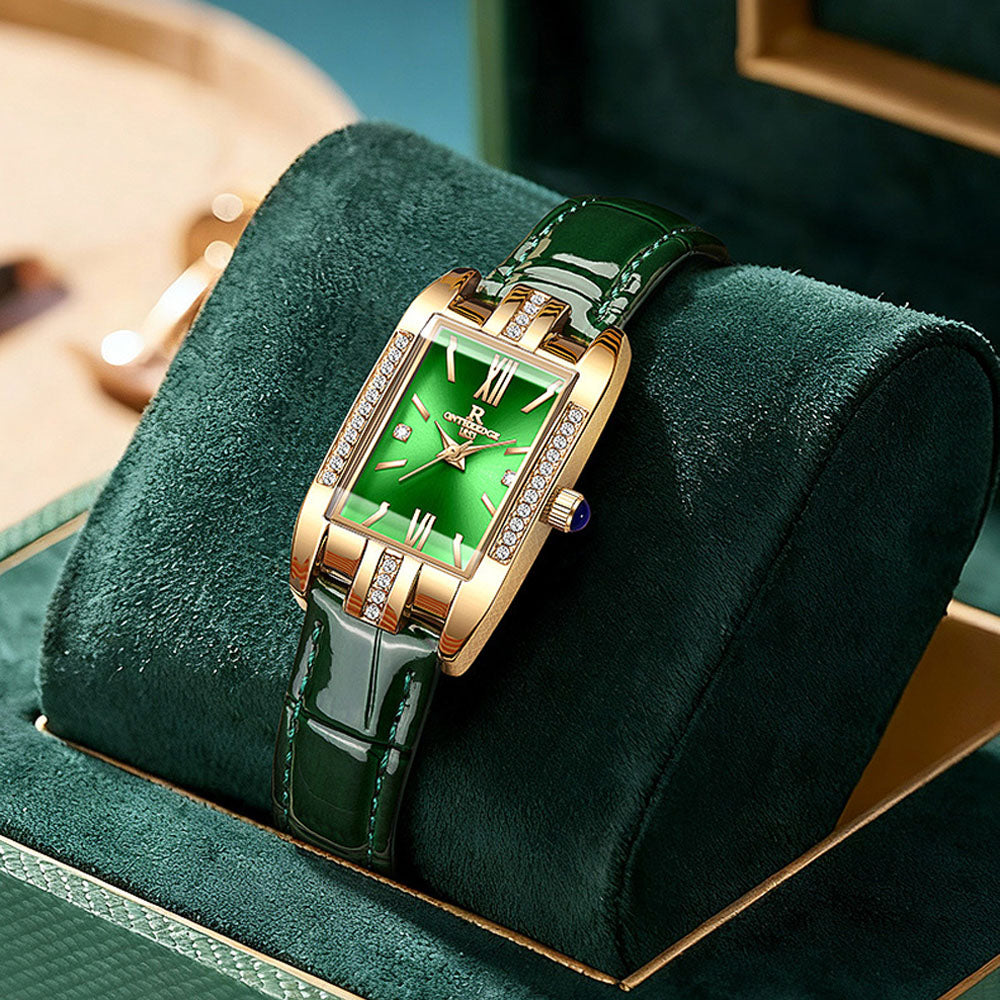 Women's Waterproof Quartz Watch - Elegant Leather & Steel Band