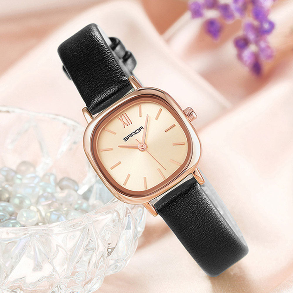 Luxury Square Quartz Women's Watch - Waterproof Vintage Design