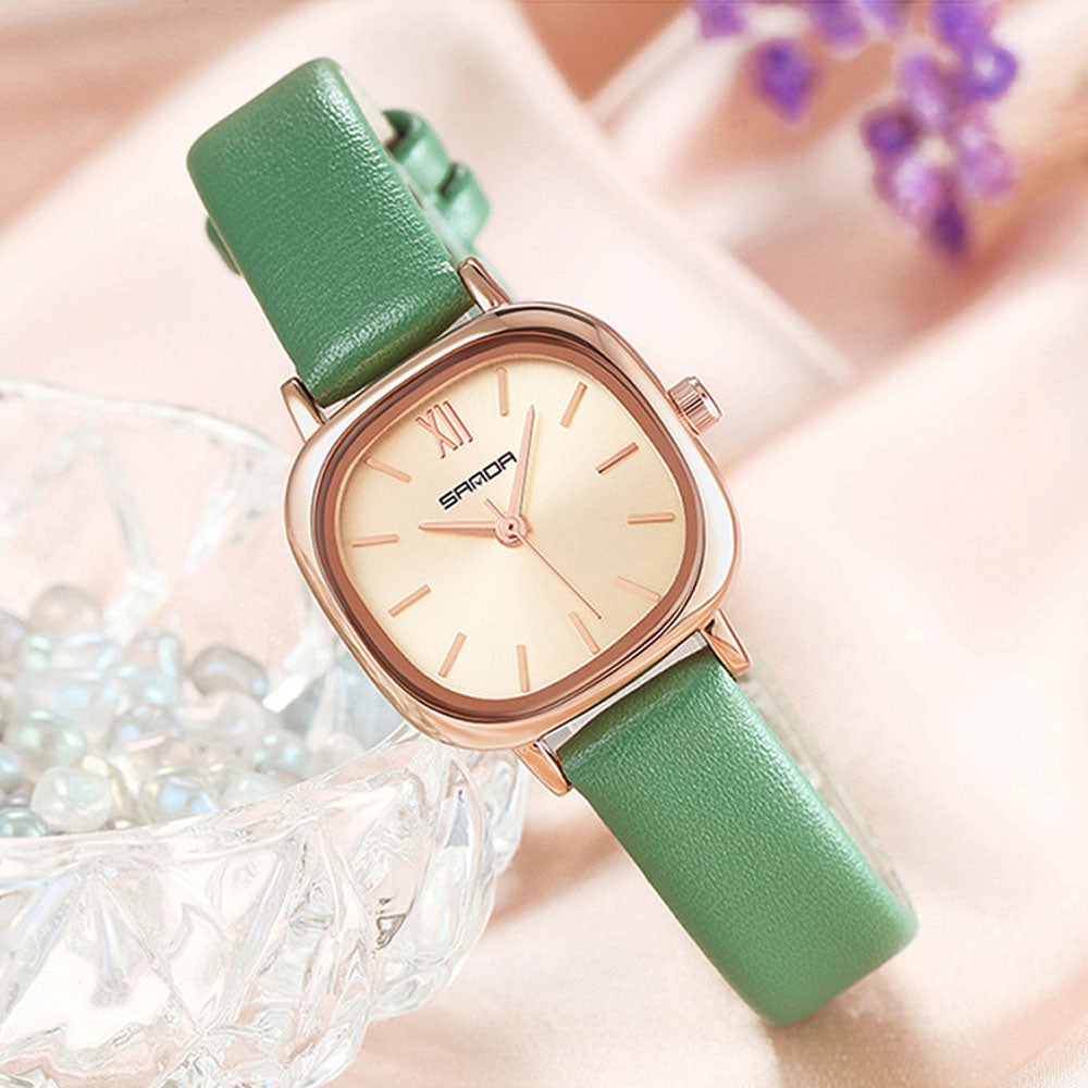 Luxury Square Quartz Women's Watch - Waterproof Vintage Design