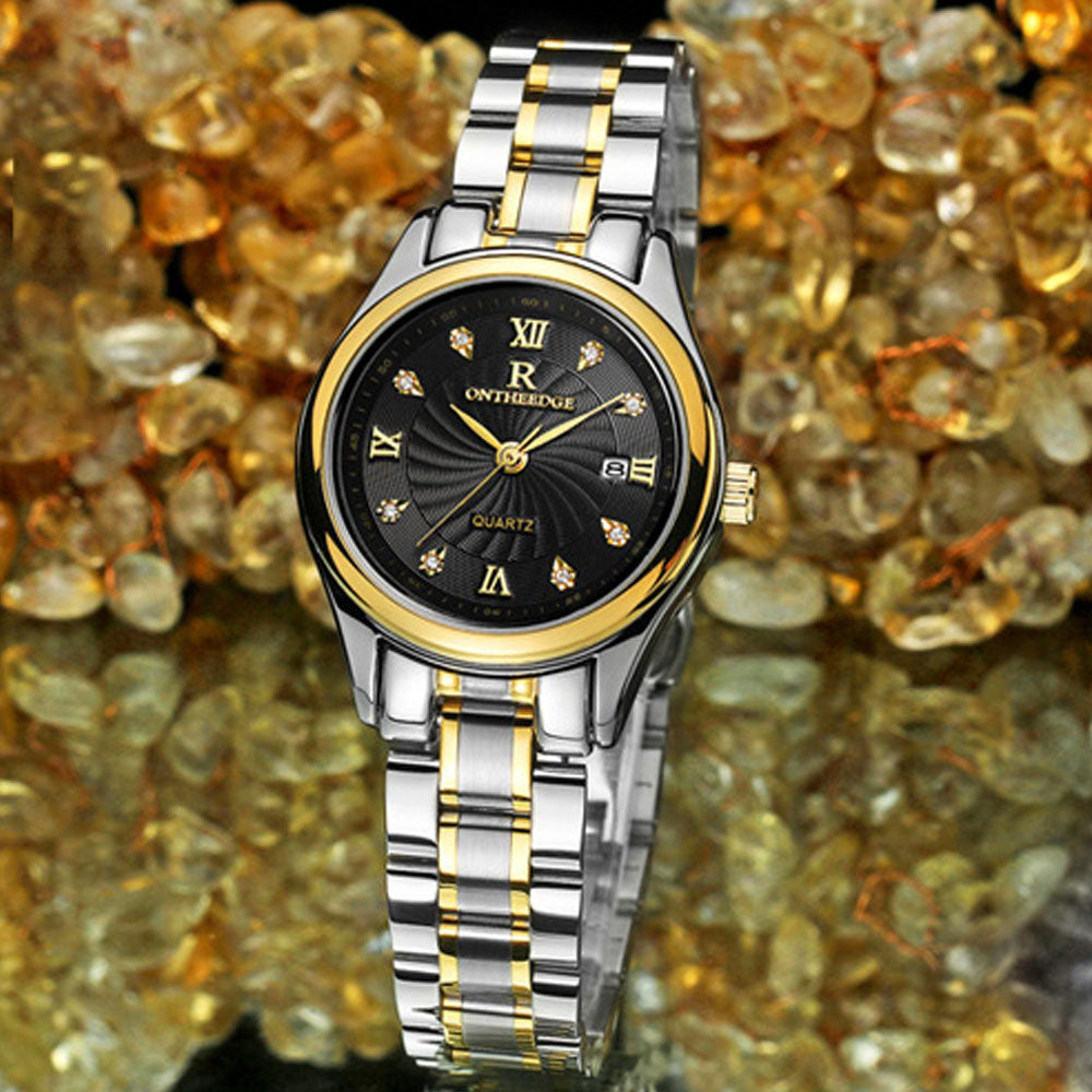 Ultra-Slim Women's Quartz Watch - Waterproof Stainless Steel