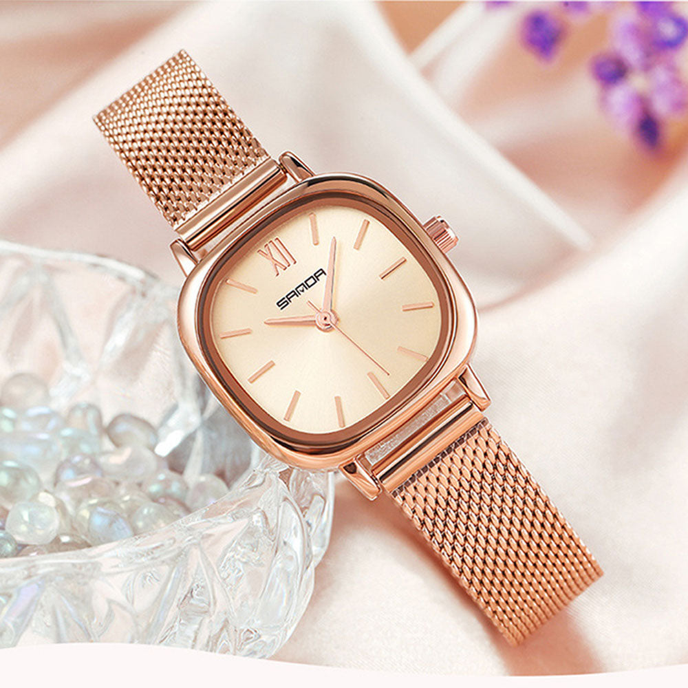 Luxury Square Quartz Women's Watch - Waterproof Vintage Design