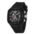 Men's Waterproof Square Quartz Watch with Luminous Dial & Calendar