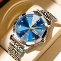 Luxury Couple Watches - Stainless Steel Quartz with Dual Calendar