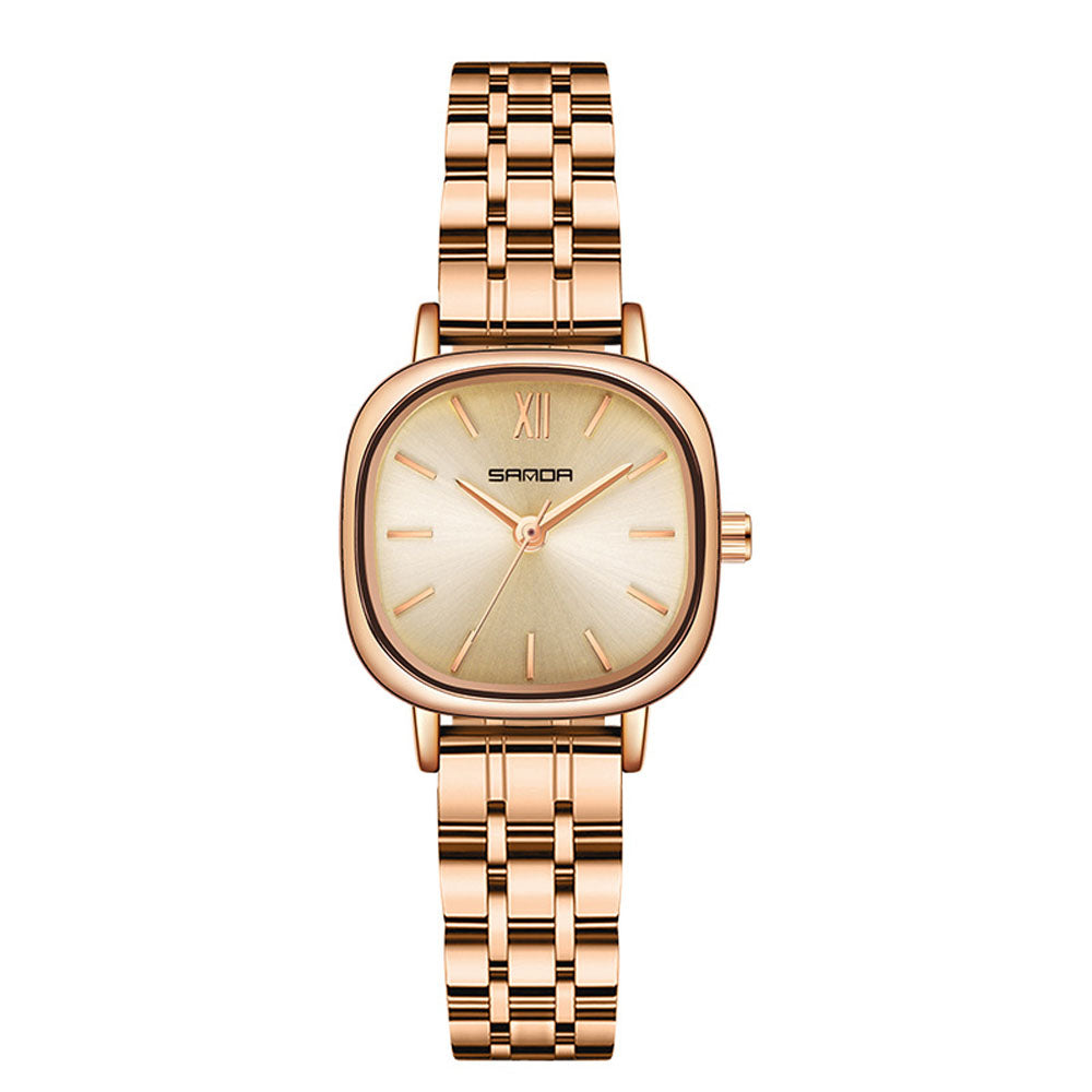 Luxury Square Quartz Women's Watch - Waterproof Vintage Design