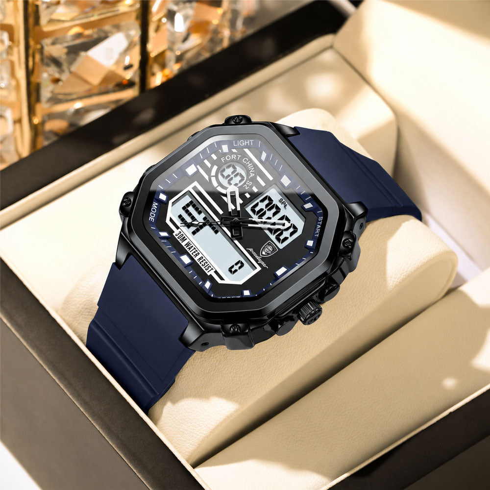 Waterproof Sports Digital Timepiece - Men's Quartz Watch