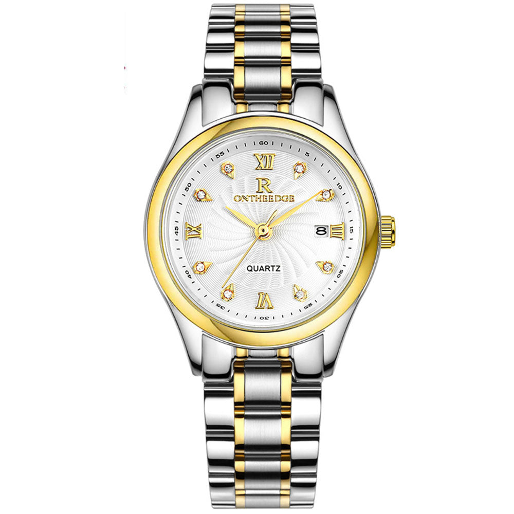 Ultra-Slim Women's Quartz Watch - Waterproof Stainless Steel