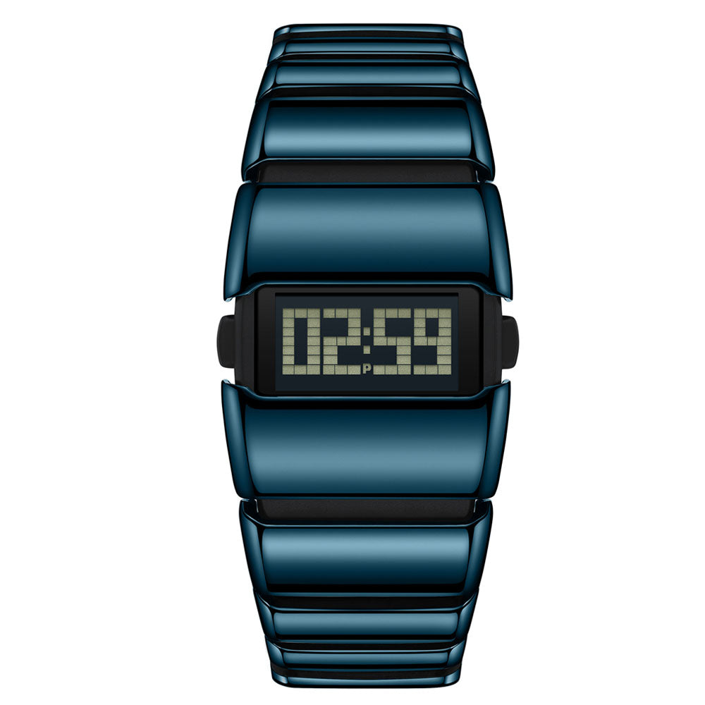 Premium Steel Band Timepiece - Men's Digital Watch