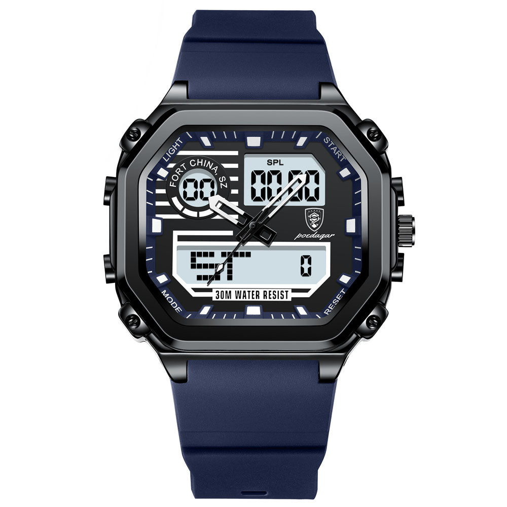 Waterproof Sports Digital Timepiece - Men's Quartz Watch