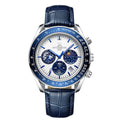 Men's Quartz Watch with Leather Strap