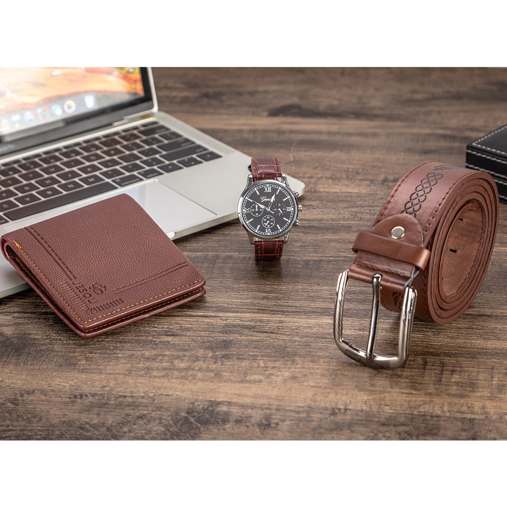 Men's Gift Set  Watch, Wallet & Belt in Premium Packaging