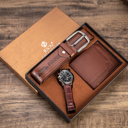 Men's Gift Set  Watch, Wallet & Belt in Premium Packaging