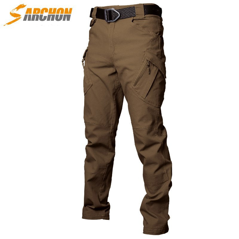 Angken IX9 Mens Pants Slim Stretch Outdoor Combat Trousers (On Hand)