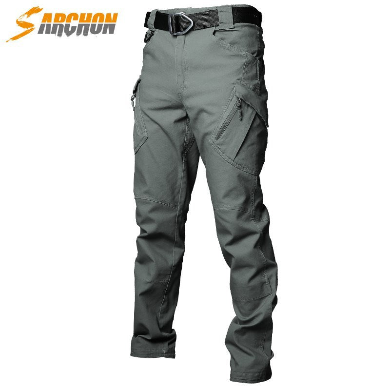 Angken IX9 Mens Pants Slim Stretch Outdoor Combat Trousers (On Hand)