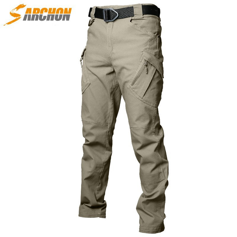 Angken IX9 Mens Pants Slim Stretch Outdoor Combat Trousers (On Hand)