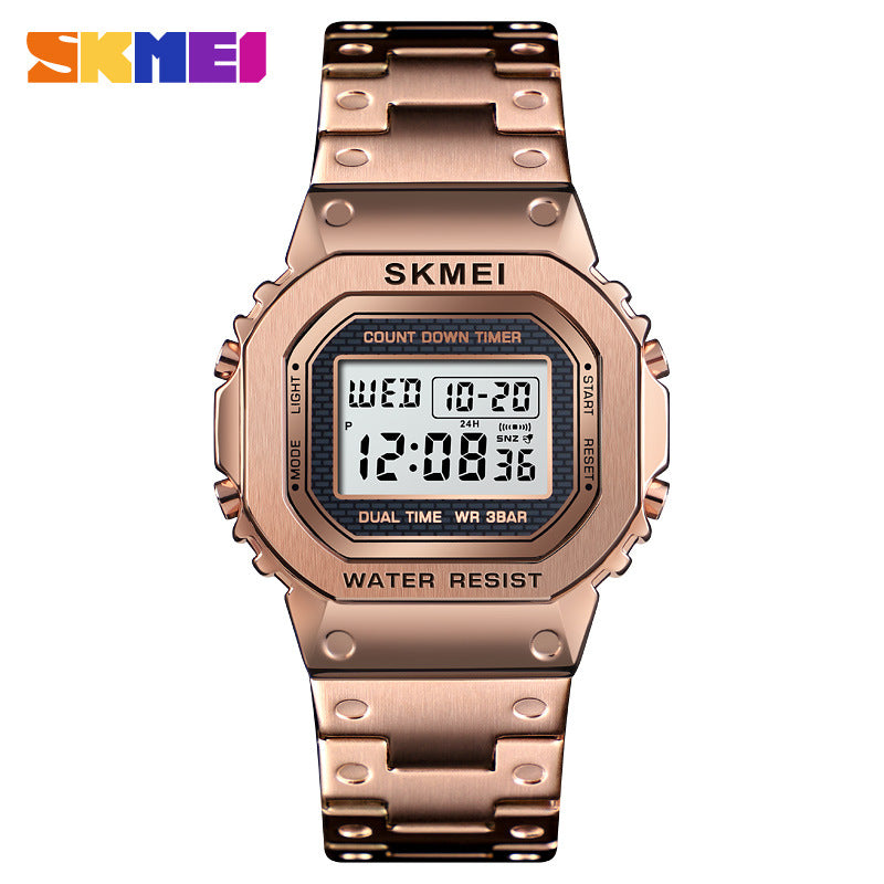 Moment Beauty Couple Steel Belt Watch  Simple Waterproof Fashion Watch for Men & Women