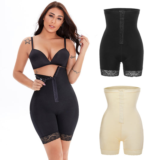 High-Waisted Lace & Silicone Tummy Tuck & Butt Lifter