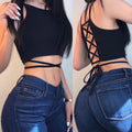Vest back hollow top