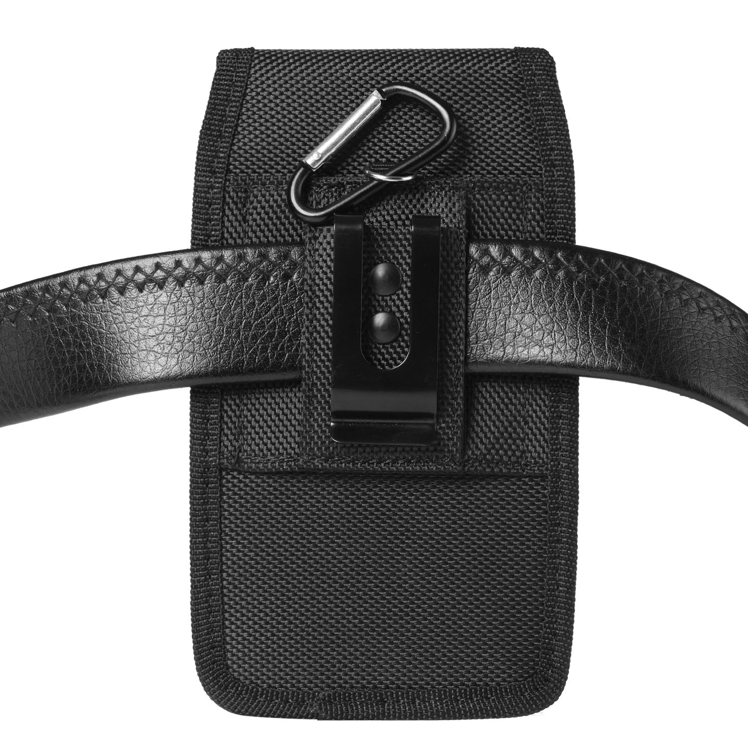 Vertical MAX Leather Waist Case with Card Slot & Nylon Belt Clip