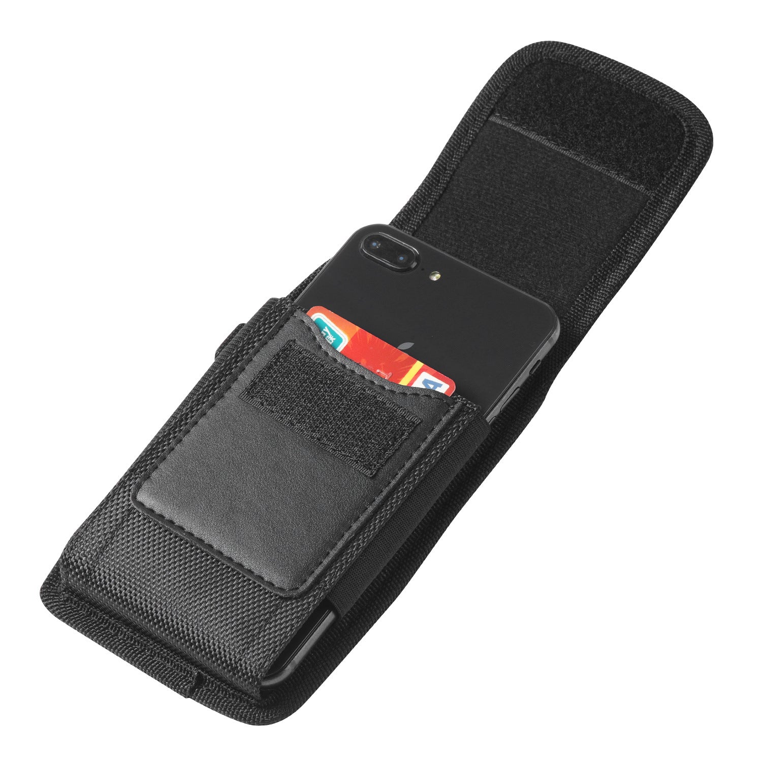 Vertical MAX Leather Waist Case with Card Slot & Nylon Belt Clip