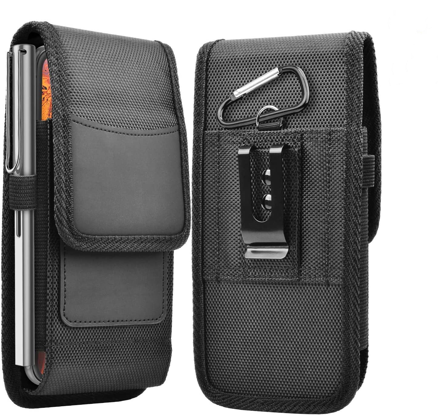 Vertical MAX Leather Waist Case with Card Slot & Nylon Belt Clip