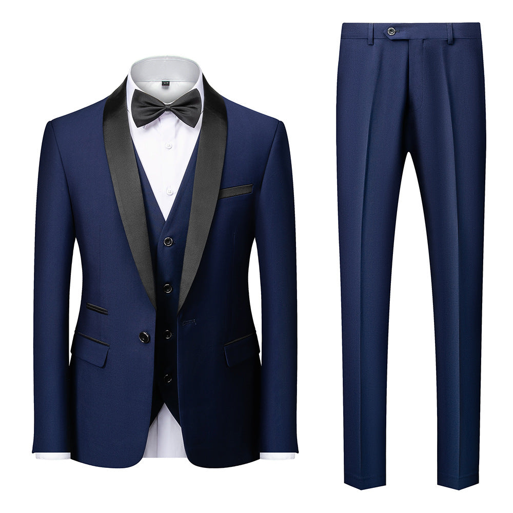 Autumn New Men's Business Casual Slim Suit - Wedding & Groom's Dress Pavilion 1976