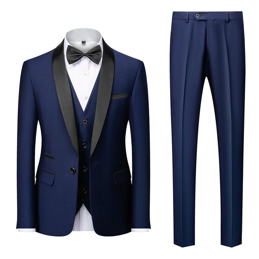 Autumn New Men's Business Casual Slim Suit - Wedding & Groom's Dress Pavilion 1976
