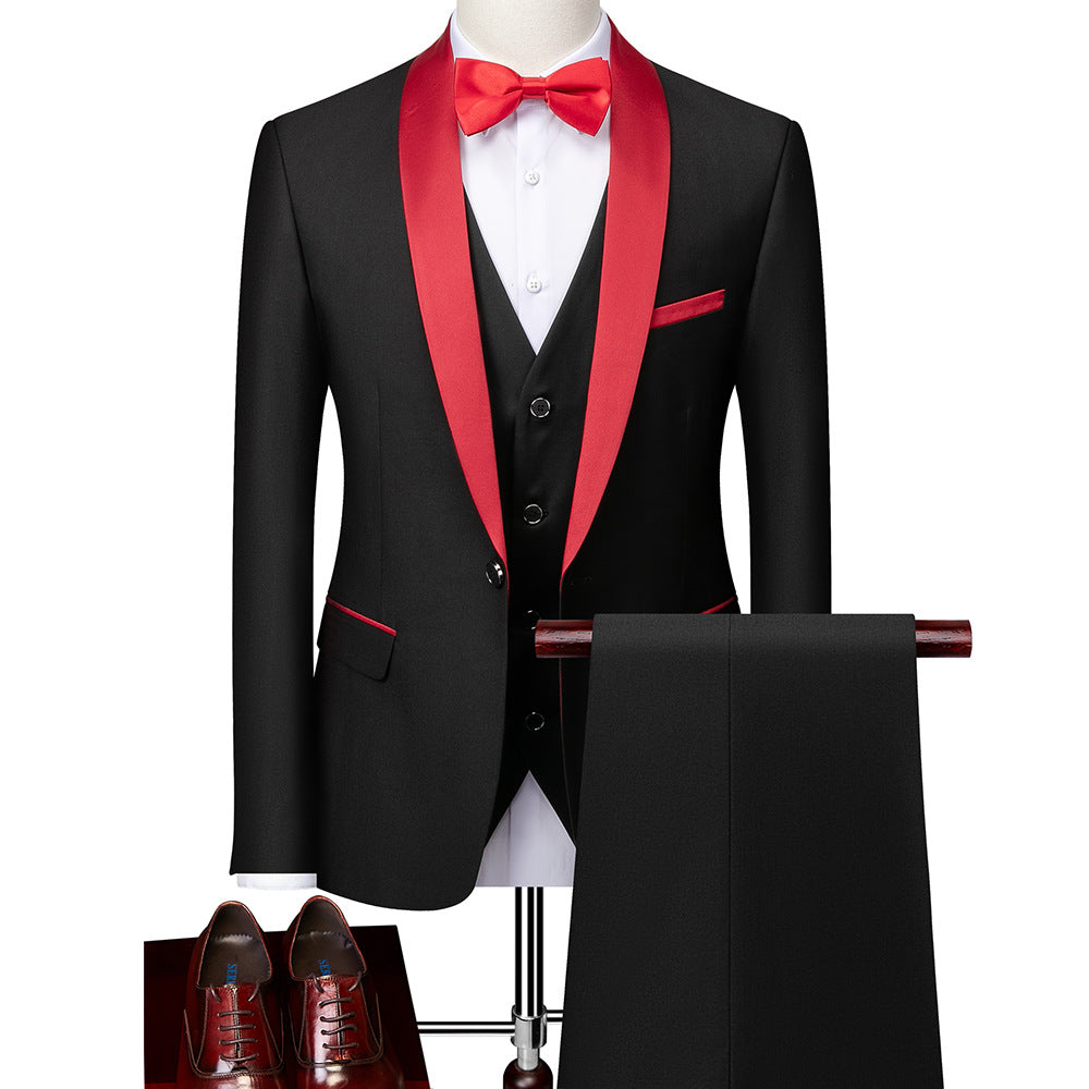 Autumn New Men's Business Casual Slim Suit - Wedding & Groom's Dress Pavilion 1976