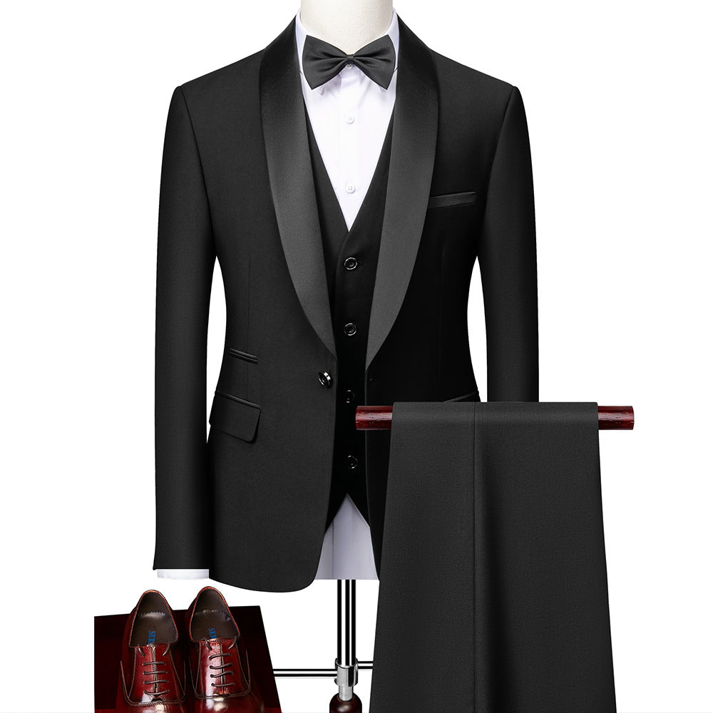 Autumn New Men's Business Casual Slim Suit - Wedding & Groom's Dress Pavilion 1976