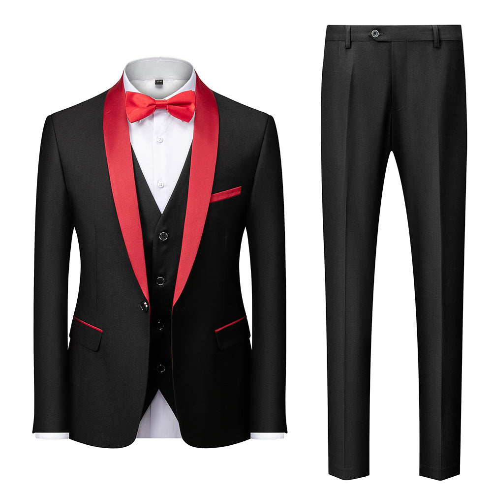Autumn New Men's Business Casual Slim Suit - Wedding & Groom's Dress Pavilion 1976