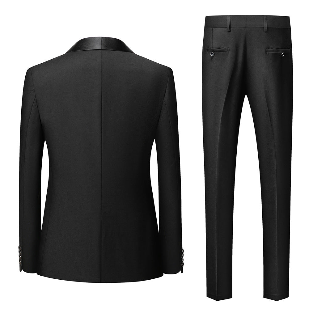 Autumn New Men's Business Casual Slim Suit - Wedding & Groom's Dress Pavilion 1976